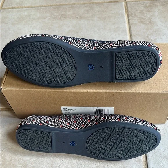 Rothy's Blue and Red Flats Sleek and Comfortable - Picture 3 of 5